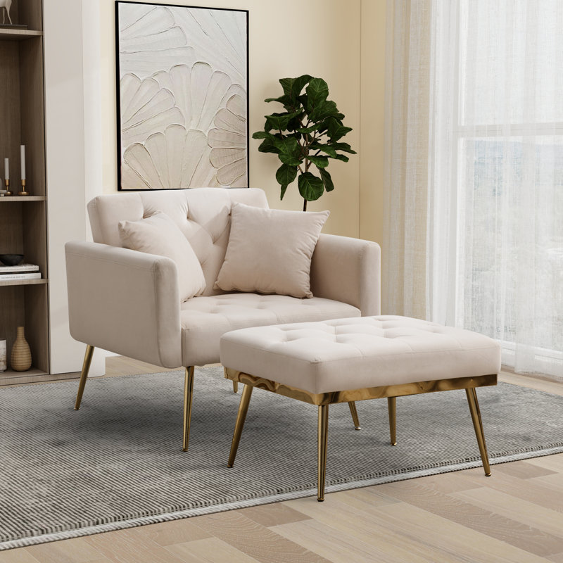 Everly Quinn Upholstered Chaise Lounge Wayfair